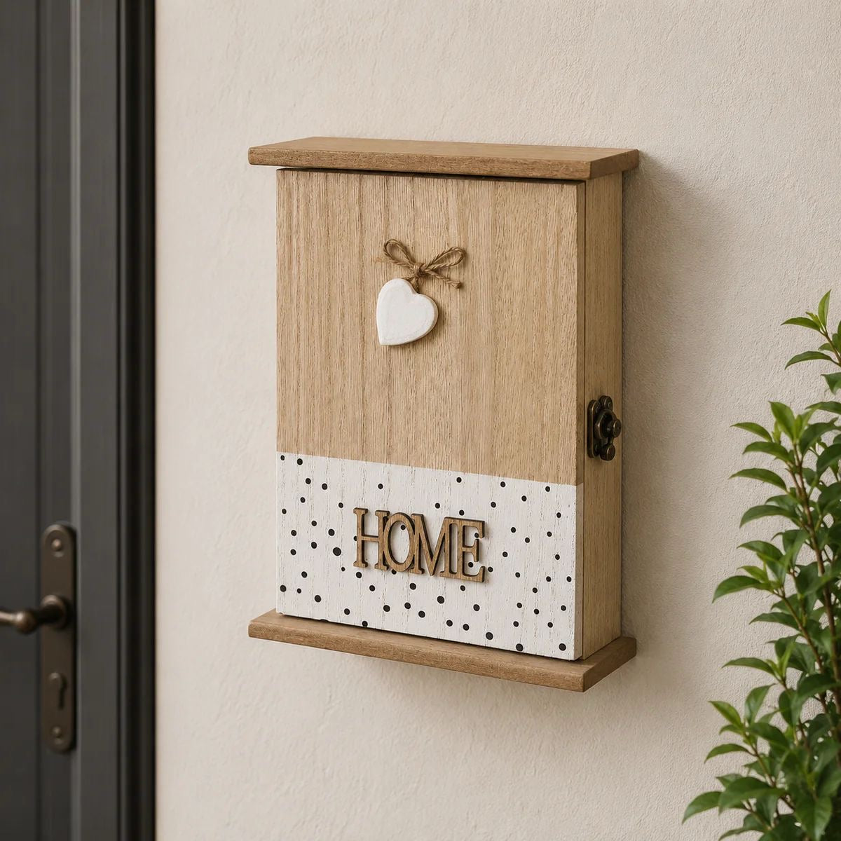 Rustic Home Wooden Key Holder Box