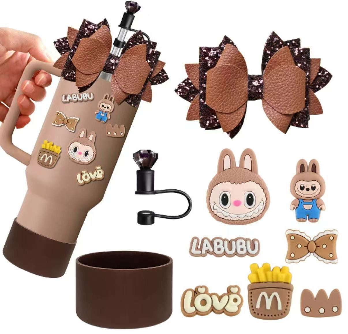 STANLEY QUENCHER LABUBU CHARACTER ACCESSORIES SET