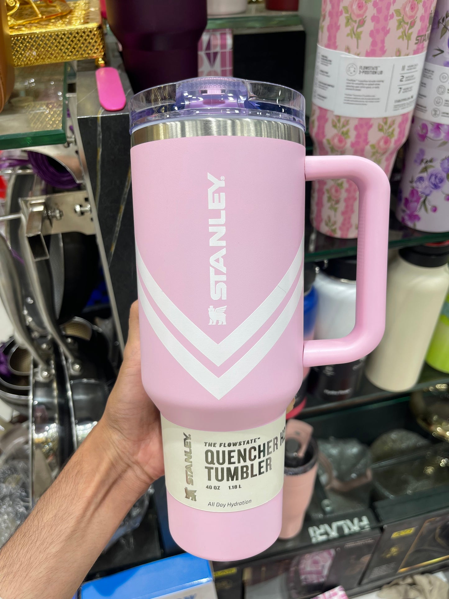 Stanley 40 oz. Quecnher ProTour Flip Straw Tumbler - Chevron Collection