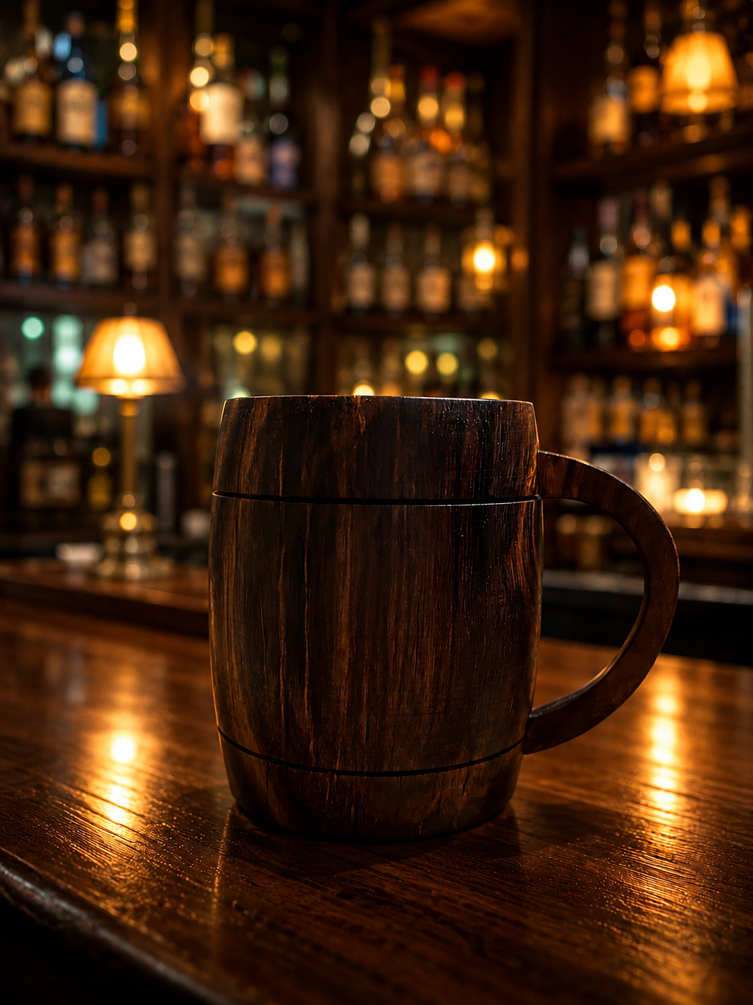400ml Rose Wood Barrel Mug