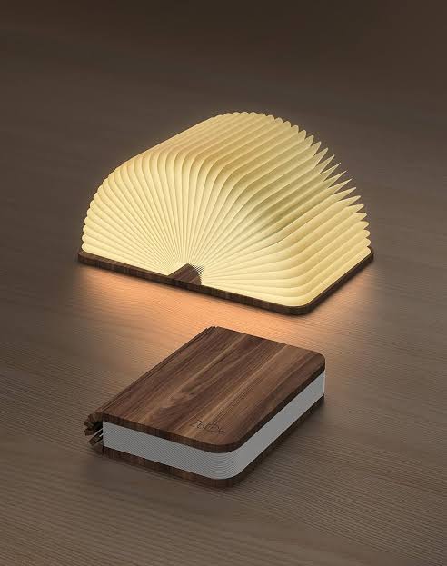 Folding Magnetic Led Wooden Book Lamp