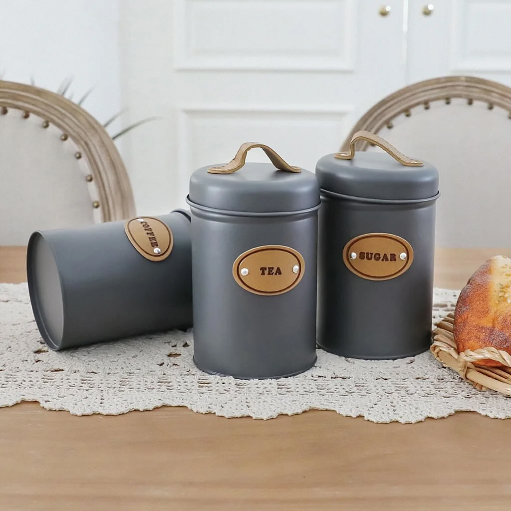 Rustic Kitchen Canister 3Pcs Set