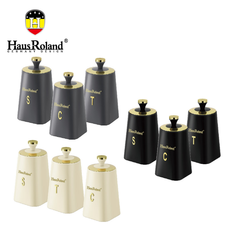 HausRoland Luxe Trio Canister 3Pcs Set