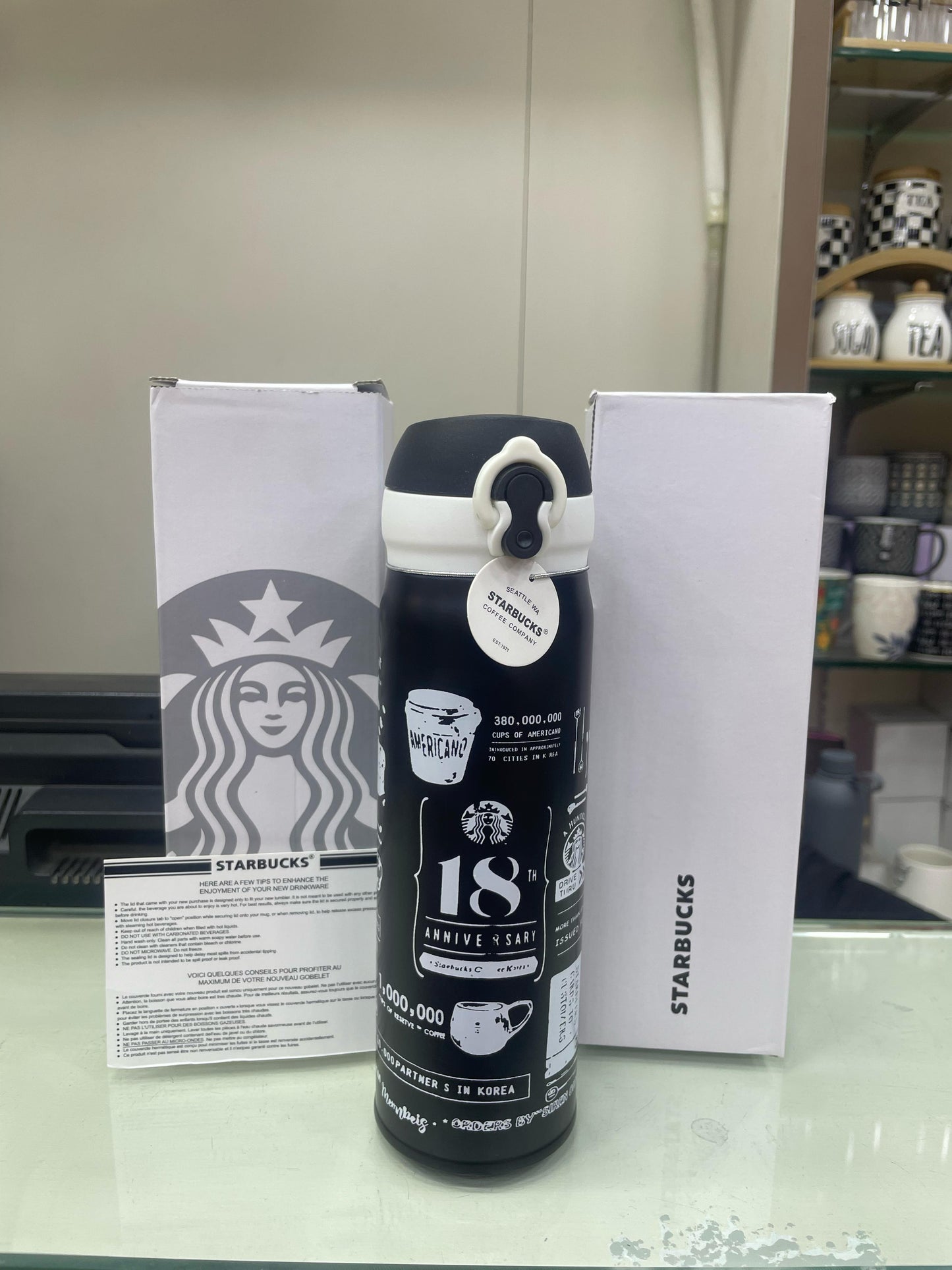 100% Original Starbucks Cup Thermos Cup Stainless Steel Elegant Classic Bottle