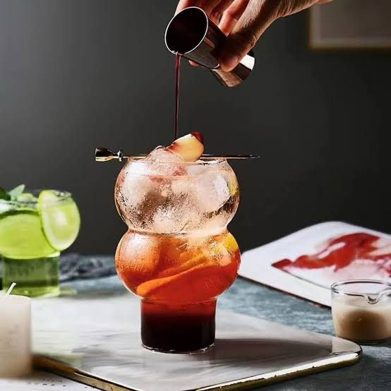 Stylish Popsicle Ice Tea Glass With Straw