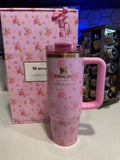 Stanley x LoveShackFancy 40oz Quencher H2.0 FlowState Tumbler | Rosa Beaux Pink