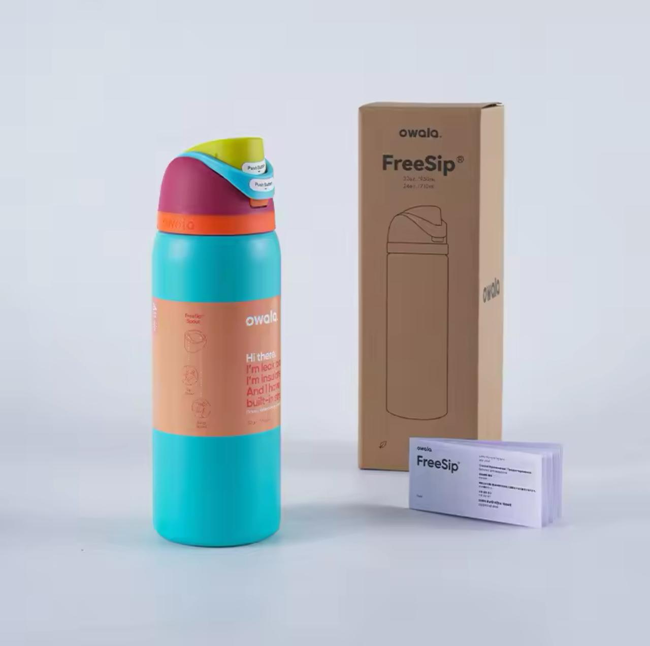 Original Owala Insulated Stainless Steel Water Bottle with Straw, BPA-Free Sports Water Bottle 32oz