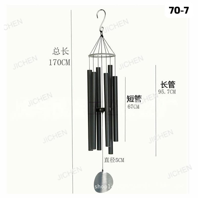 Luxury 5.6 Foot Outdoor Aluminum Wind Chime – Elegant Home & Balcony Decor
