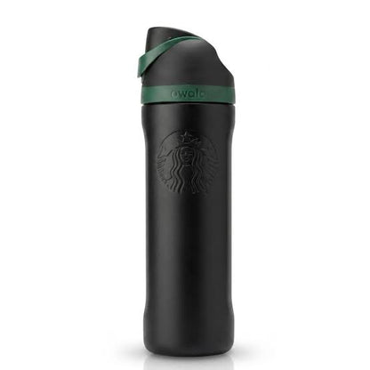 Starbucks x Owala FreeSip Black Limited Edition Stainless Steel Water Bottle (24 oz / 710 ml)