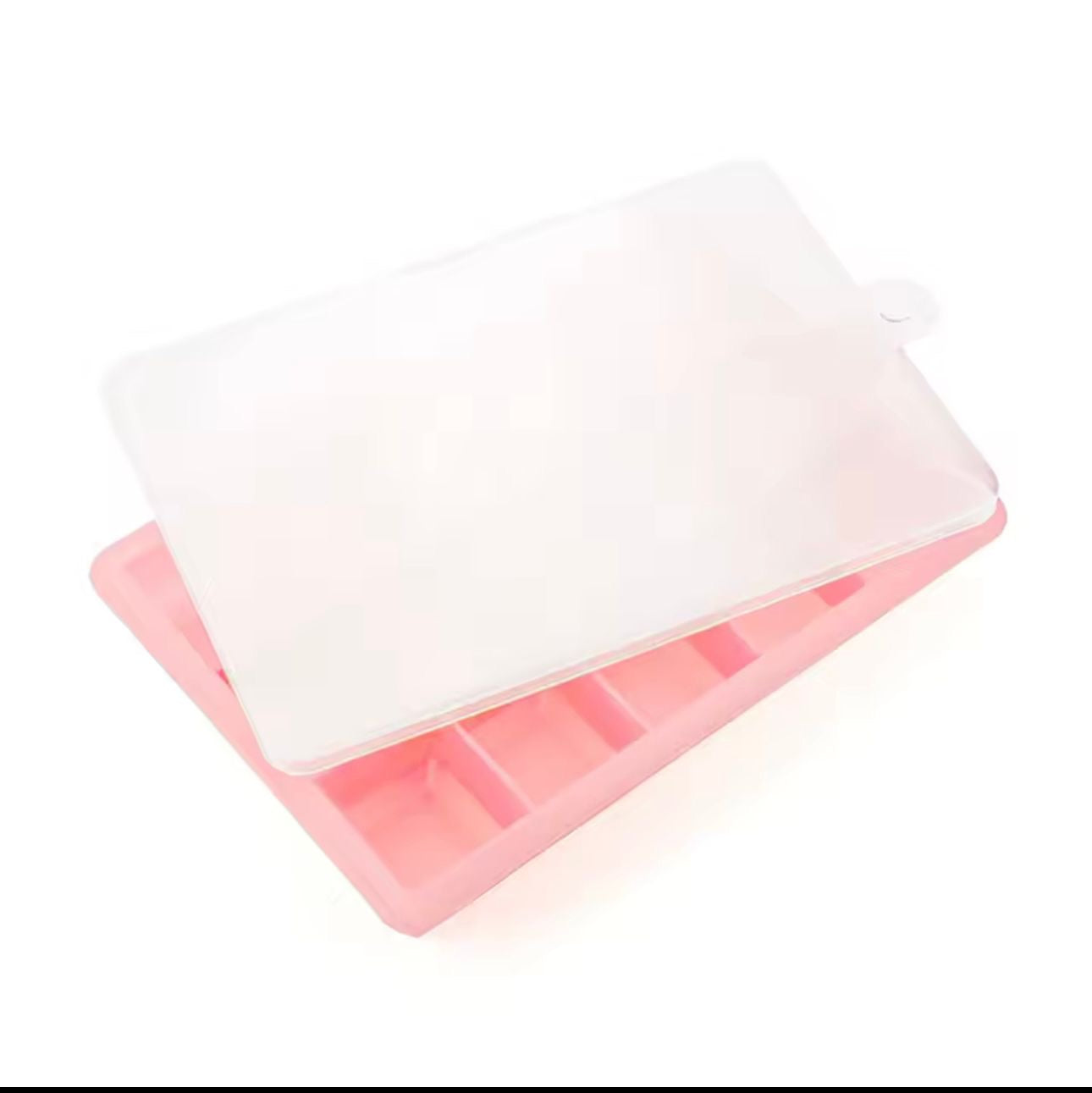 Flexible Silicone Ice Cube Tray Mold – Easy Release Square Cube Maker 15 Grids
