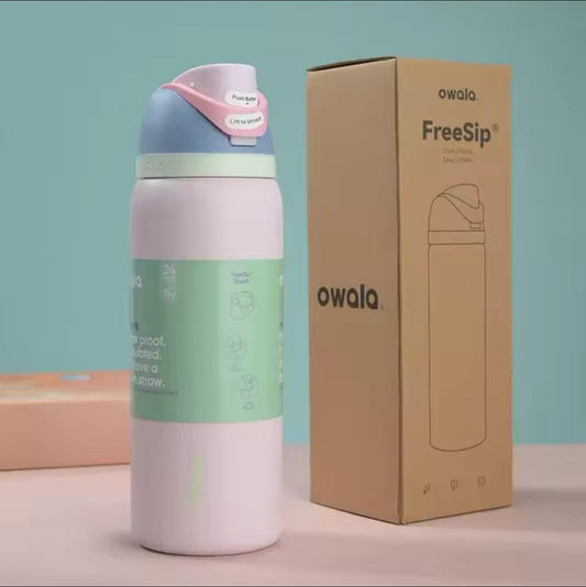Original Owala Insulated Stainless Steel Water Bottle with Straw, BPA-Free Sports Water Bottle 32oz