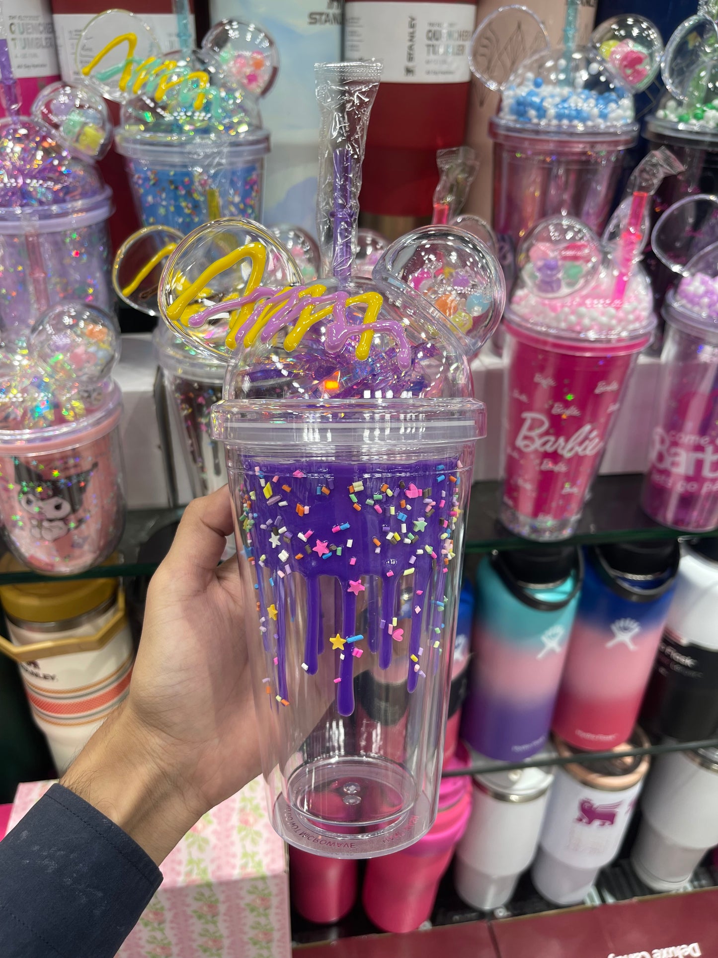 Stylish Acrylic Sipper With Straw 500Ml