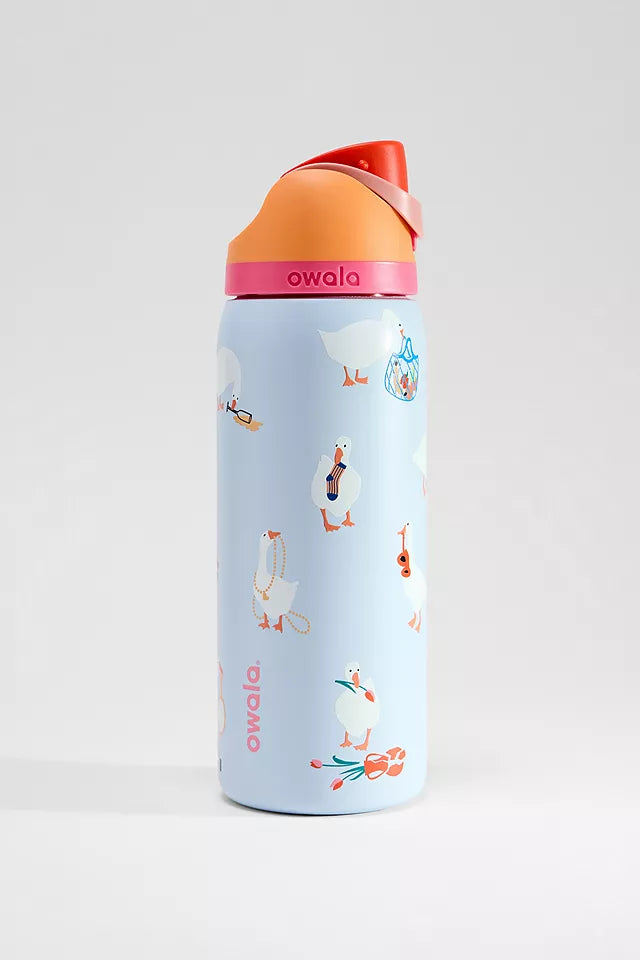 Owala FreeSip Stainless Steel Water Bottle – Silly Goose Limited Edition (32 oz / 946 ml)