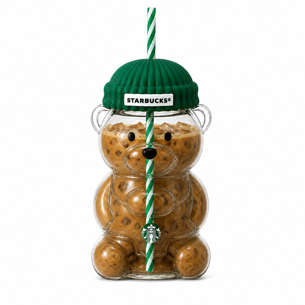 Original Starbucks Bearista Bear Limited Edition Glass Cup | 20oz
