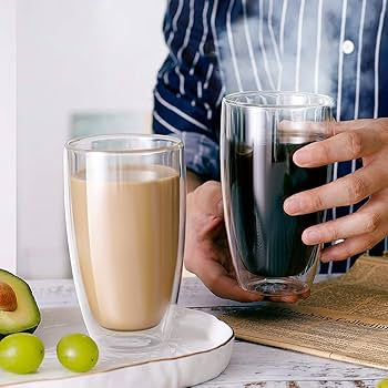 Double Wall Coffee Cup Double Wall Insulated Glass | 400Ml