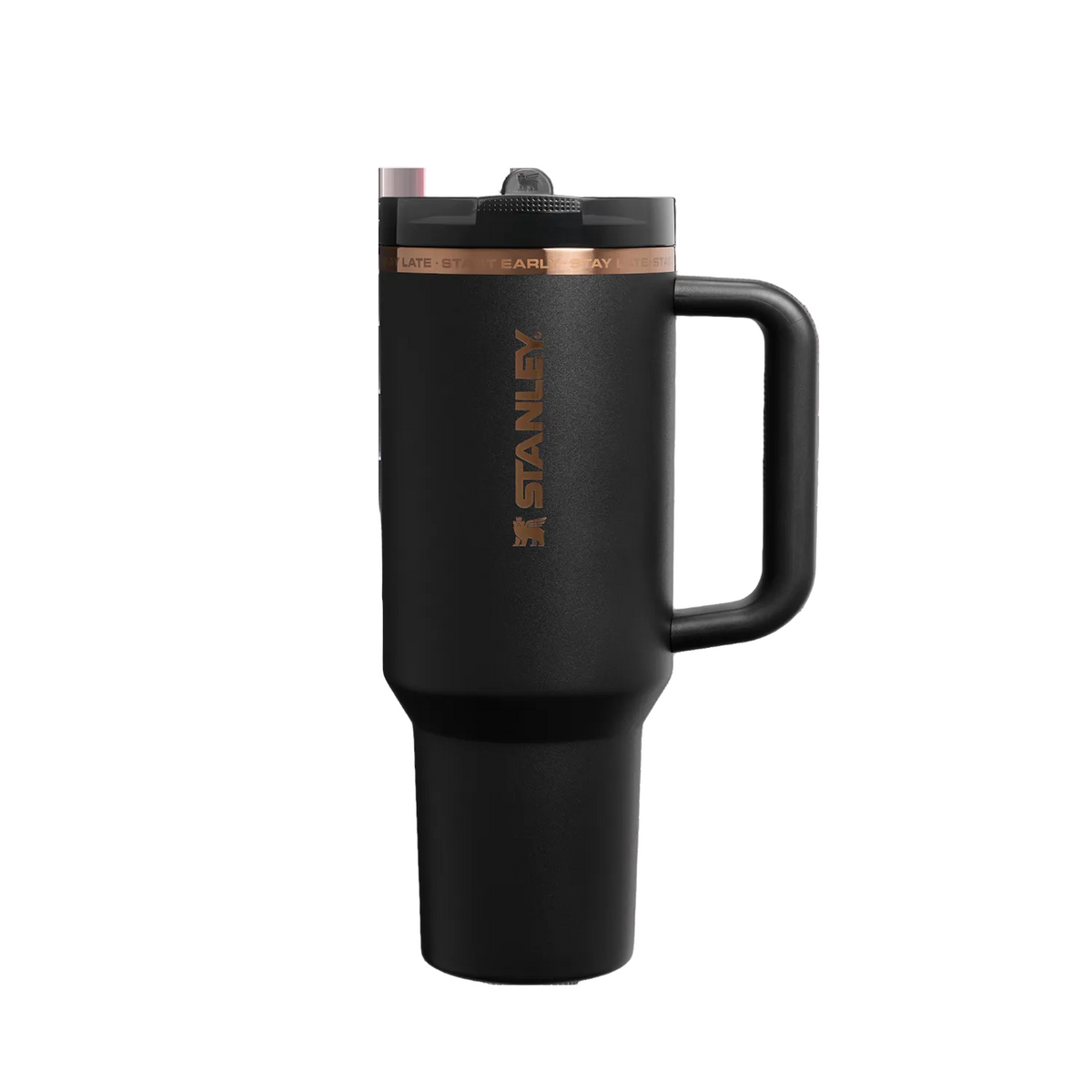 Stanley x Lionel Messi Quencher ProTour Flip Straw Tumbler 40oz – Black & Rose Gold Limited Edition (Original)