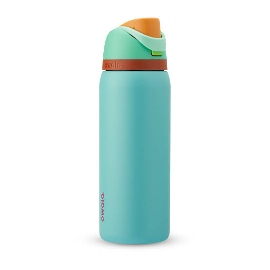 Owala FreeSip Stainless Steel Water Bottle – Palm Springs Turquoise Edition (32 oz / 946 ml)
