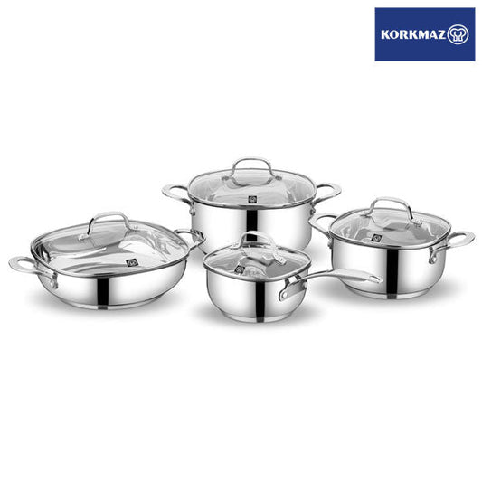 Korkmaz Lea 8 Pcs Cookware Set