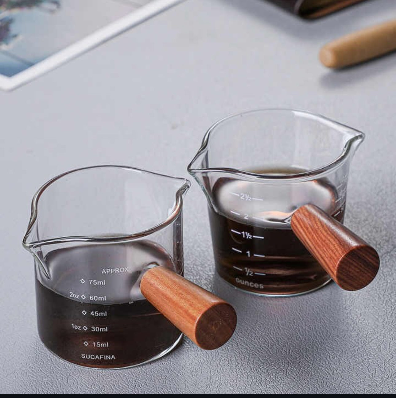 Elevate your coffee game with our 150ml espresso measuring shots!