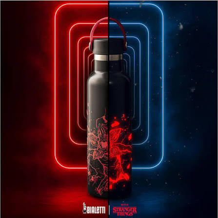 Bialetti x Netflix Stranger Things Thermal Flask 600ml – Glow-in-the-Dark Demogorgon