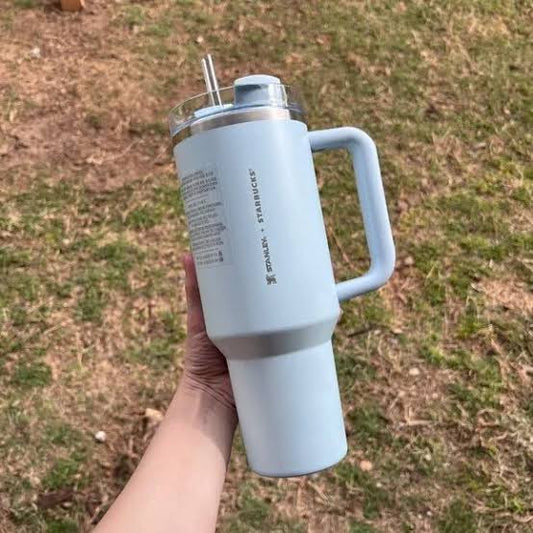 Starbucks X Stanley Quencher Spring Blue Exclusive Limited Edition 40 Oz Tumbler