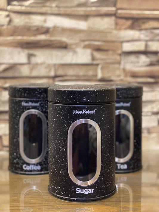 HAUSROLAND 3 PCS STORAGE CANISTER SET - Stainless Steel
