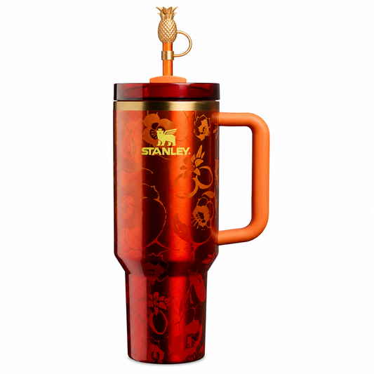 Stanley 1913 x Karol G Quencher H2.0 FlowState Tumbler 40oz – Gold Hibiscus Limited Edition