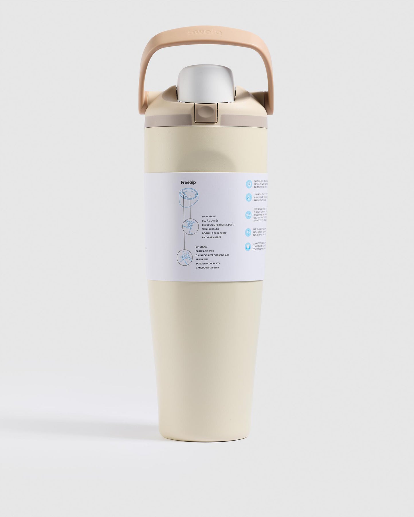 Owala FreeSip Sway Insulated Stainless Steel Tumbler – Lightly Toasted | 30oz