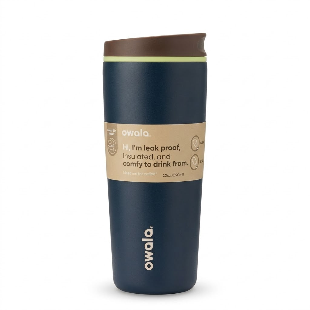 Owala SmoothSip Slider Insulated Coffee Tumbler (20 oz / 590 ml)