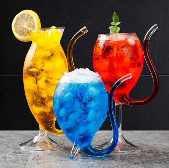 Low Foot Beverage & Cocktails Serving Sipper Glass