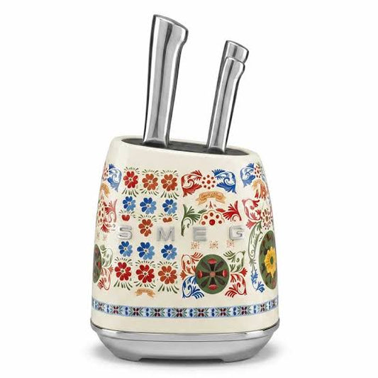 SMEG x Dolce & Gabbana “Sicily Is My Love” 7-Piece Knife Block Set – Cream Sicilian Edition