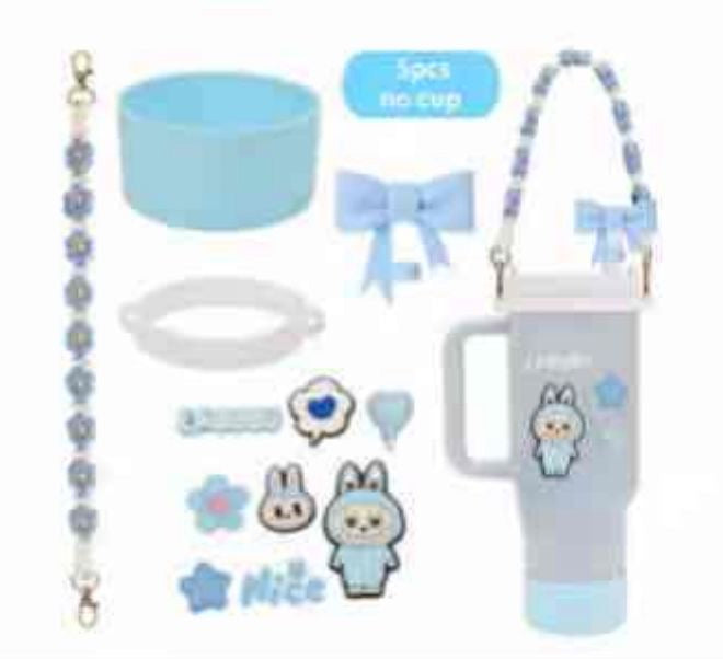 Stanley Accessories Labubu With Stickers 11Pcs