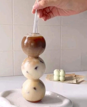 3-Tier Clear Glass Bubble Hydroponic Straw Glass