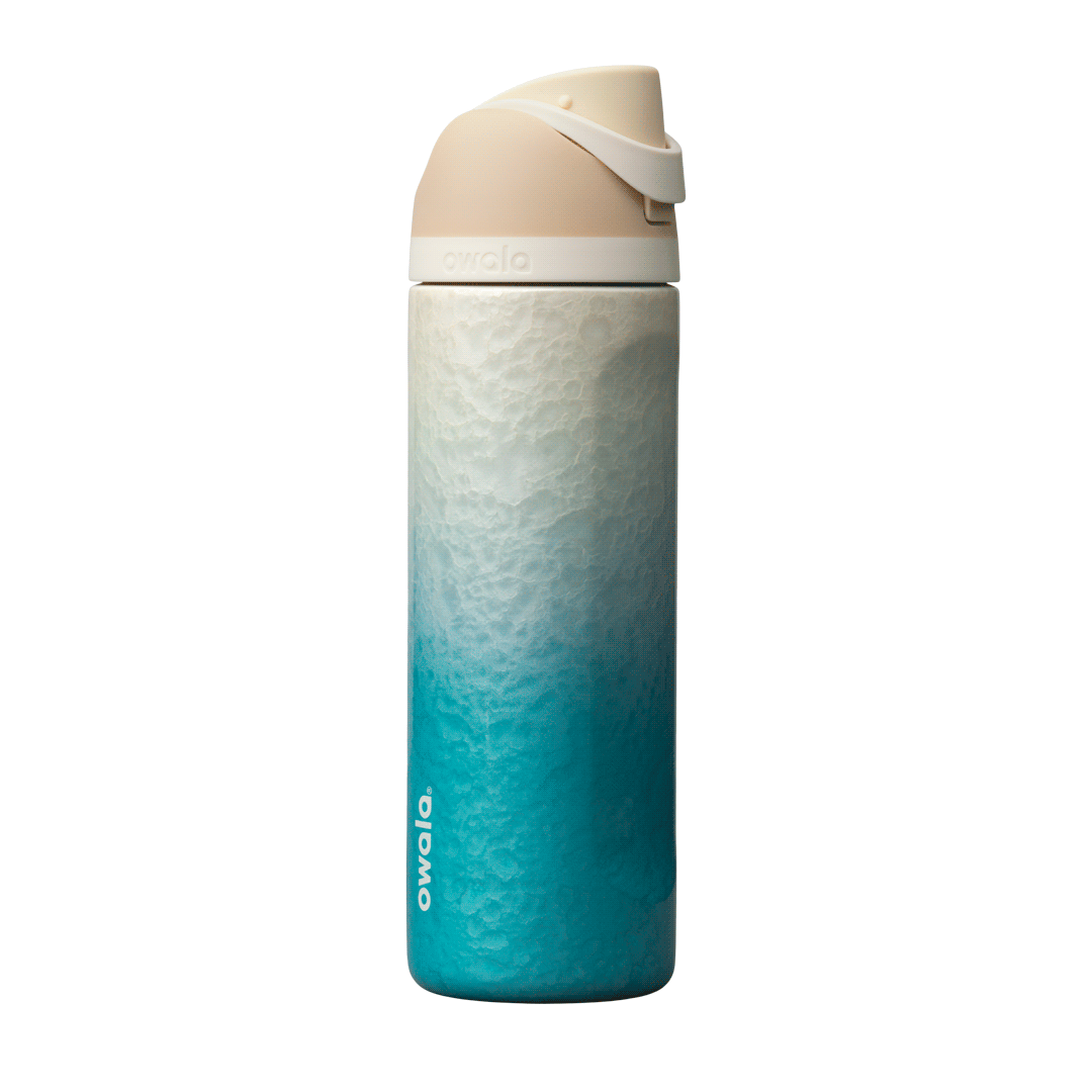 Owala FreeSip 24oz “Rolling In” Insulated Stainless Steel Water Bottle – 2026 Birthday Beach Bash Limited Edition