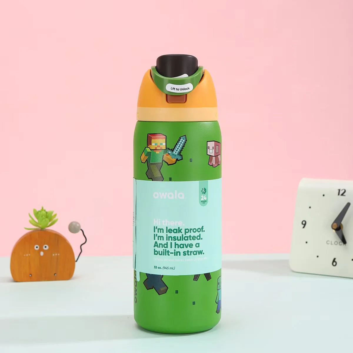 Owala x MineCraft FreeSip Water Bottle | 32oz