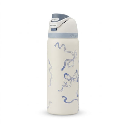 Owala FreeSip® 32oz Insulated Stainless Steel Water Bottle – Bow Edition | Premium Quality