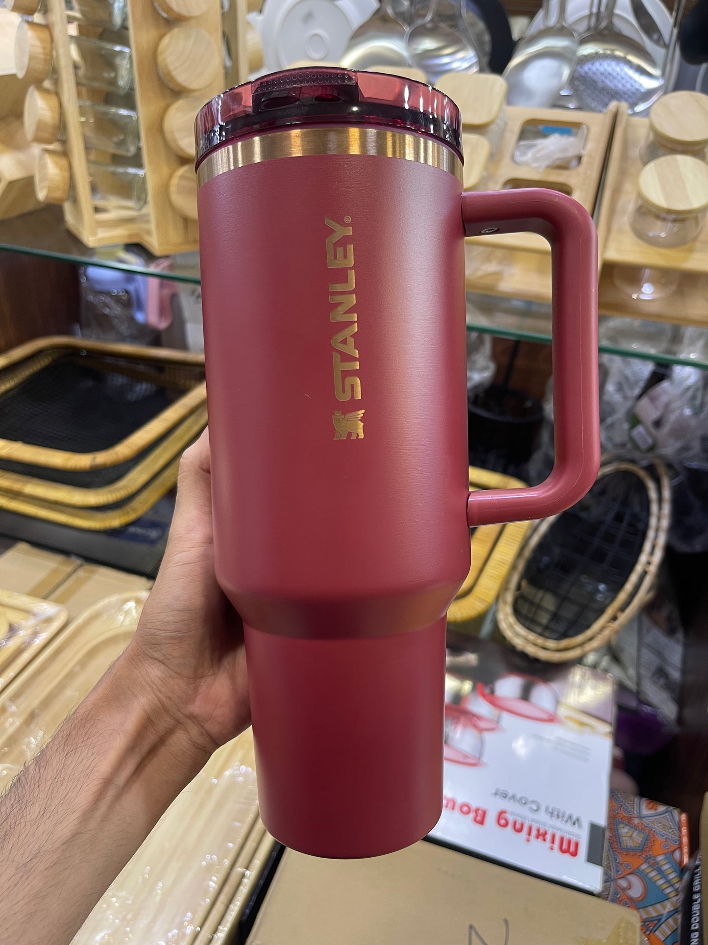STANLEY LIMITED Gilded Pomegranate THE QUENCHER PROTOUR FLIP STRAW TUMBLER 40 OZ