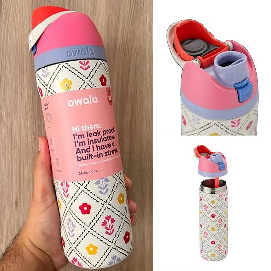 Garden Whimsy Owala FreeSip UO Exclusive Stainless Steel Water Bottle 24oz