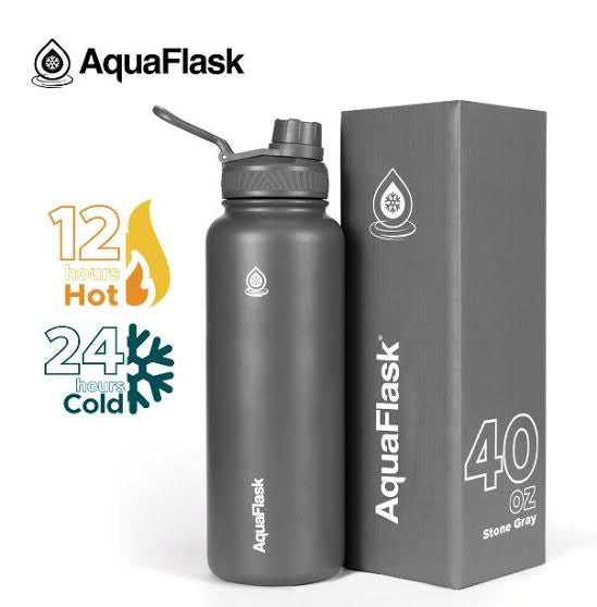 AquaFlask Bottle - (Stone Grey)