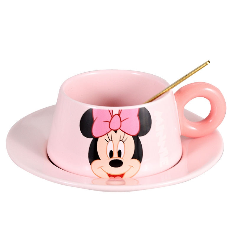 DISNEY MINNIE MOUSE & FRIENDS CUP AND SAUCER SET CHARMING COLLECTIBLE TEAWARE - MINNIE