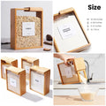 Bamboo Wooden Grain Storage Box Airtight Food Container for Kitchen - 3L