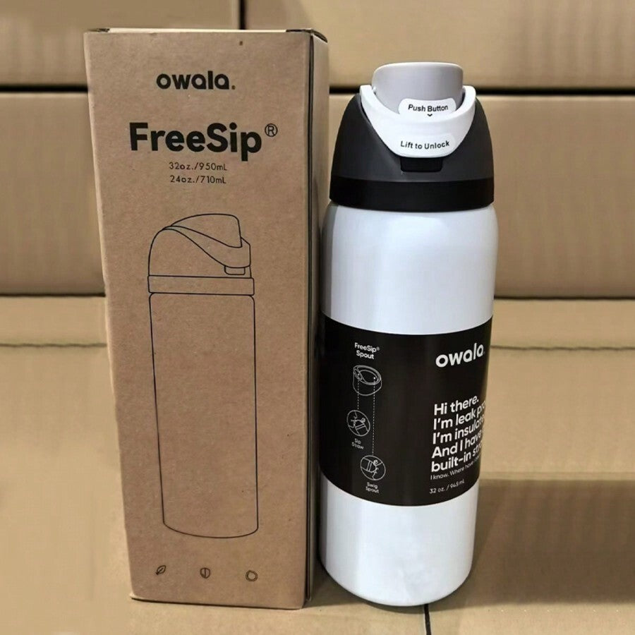 Original Owala Insulated Stainless Steel Water Bottle with Straw, BPA-Free Sports Water Bottle 24OZ