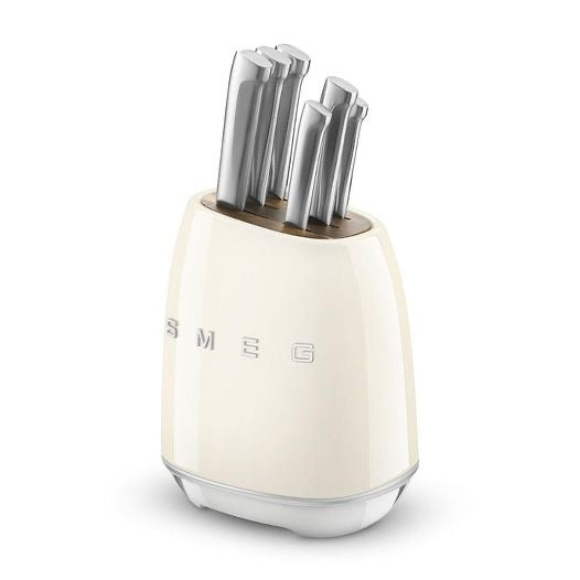 Smeg Block knife Set Stainless Steel 7-Piece