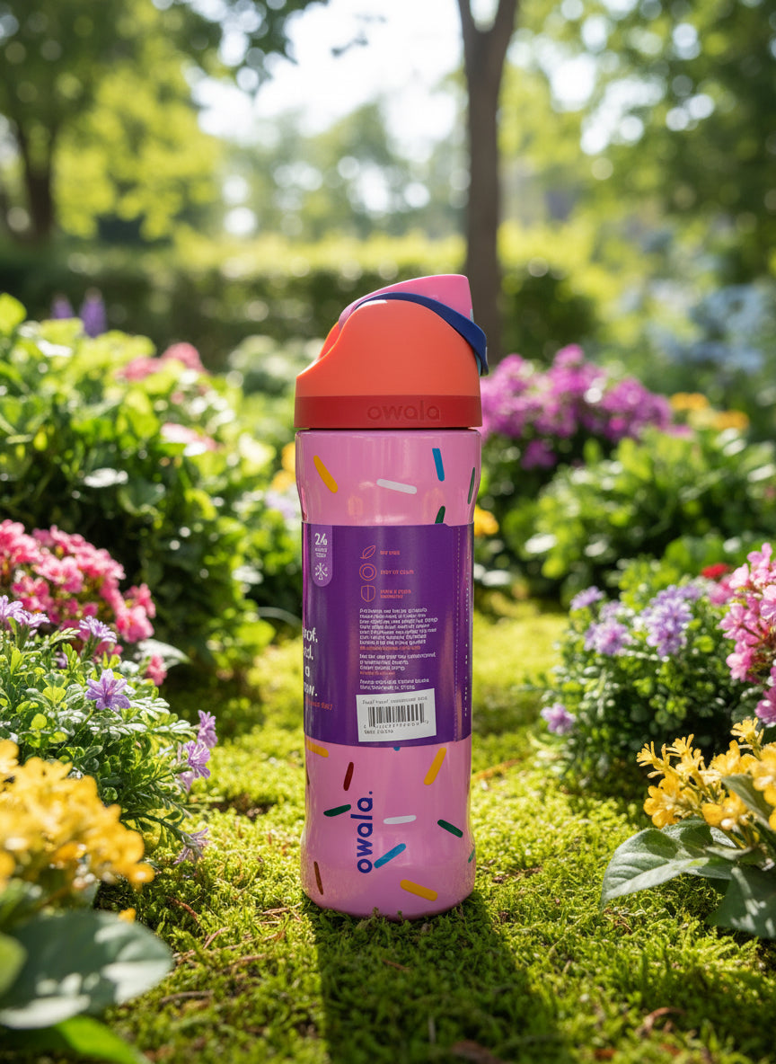 Owala FreeSip Stainless Steel Insulated Water Bottle Piece of Cake 24oz