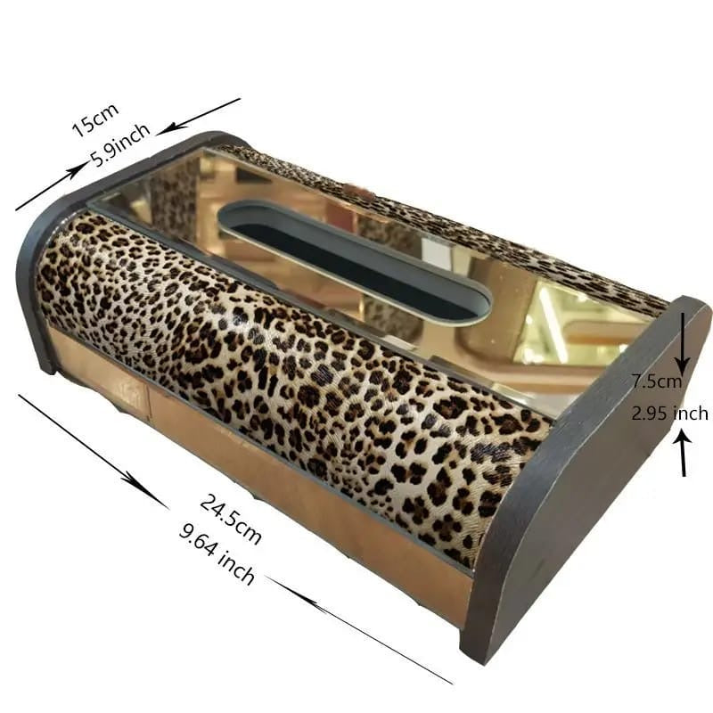 Luxury Mirror & Mosaic Tissue Box Cover