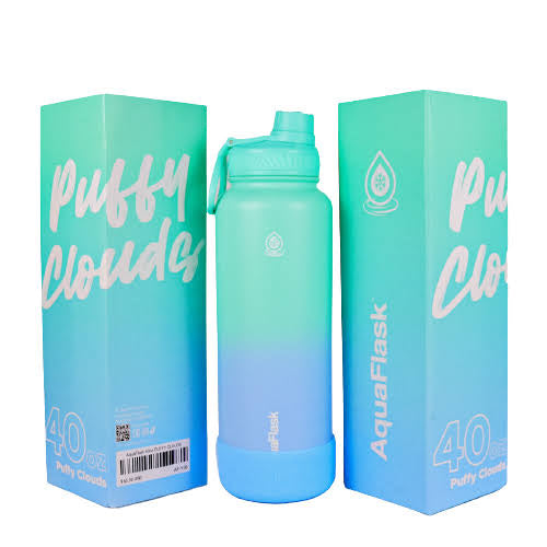 AquaFlask Bottle - (Puffy Clouds)