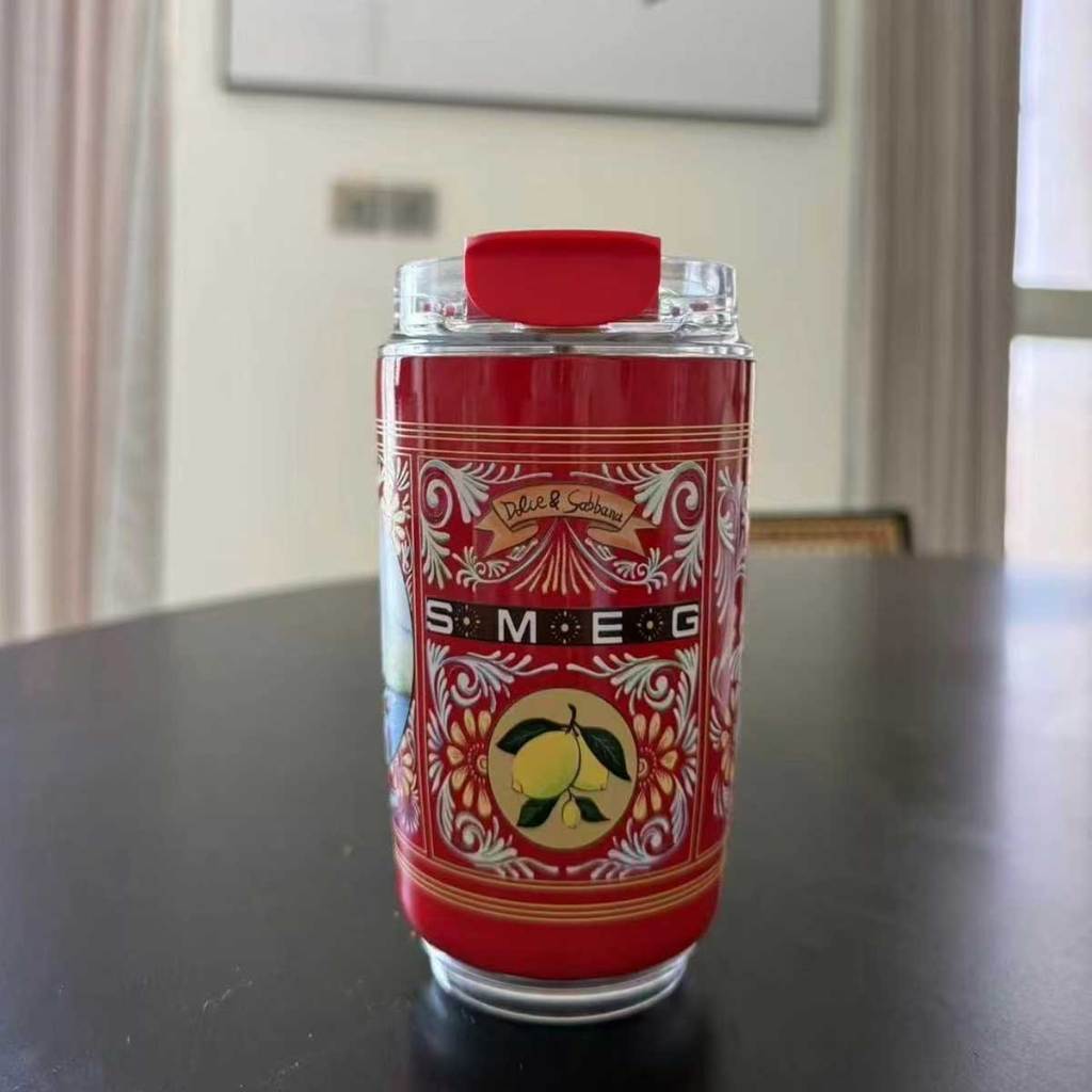 SMEG x Dolce & Gabbana Sicily Is My Love Coffee Mug – Premium Designer Glass Cup | Limited Edition 320Ml