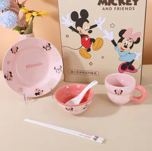 DISNEY MICKEY & FRIENDS 6-PIECE DINNERWARE SET - MINNIE