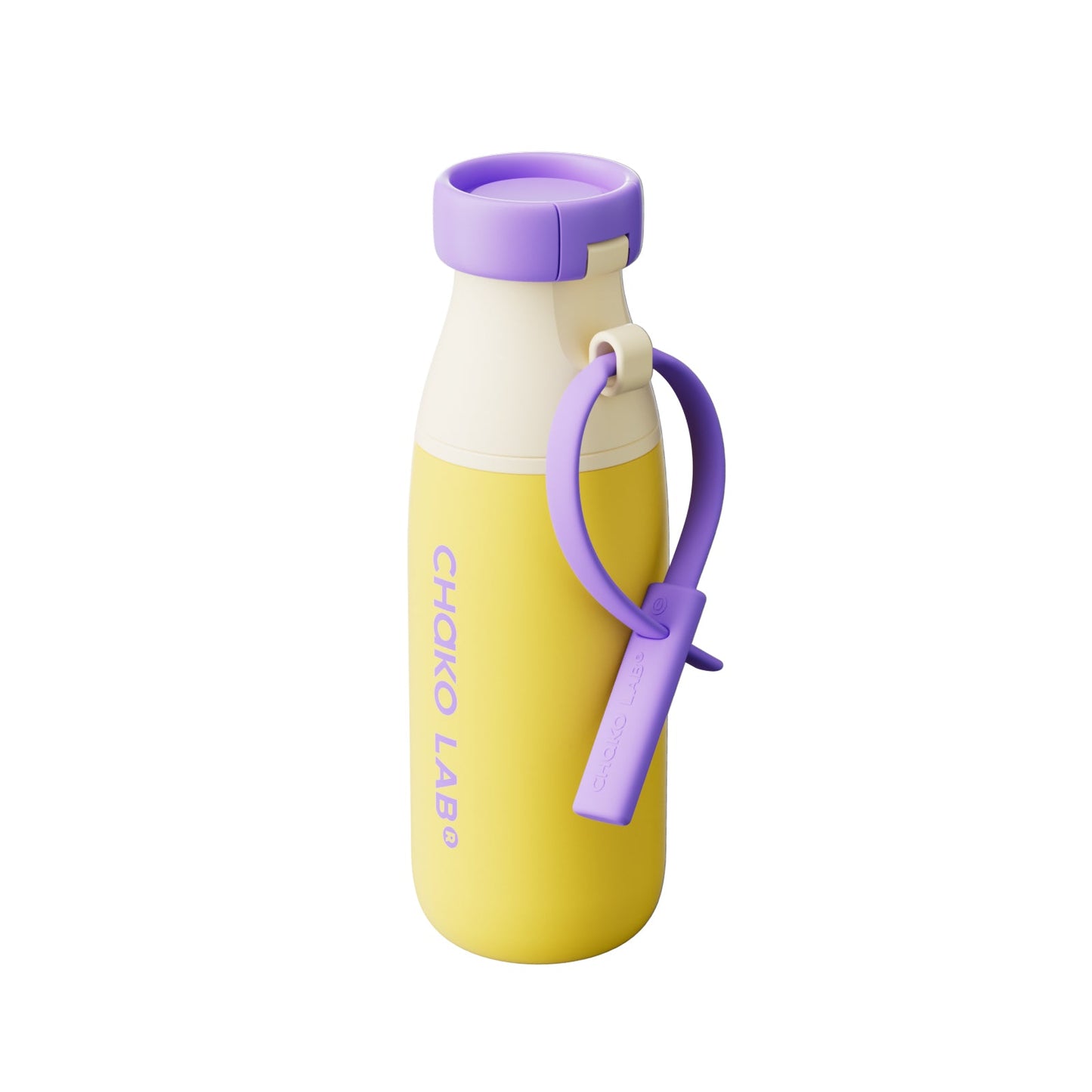 Chako Lab 520ml Insulated Water Bottle – Leakproof Milk Bottle Design with Carry Strap