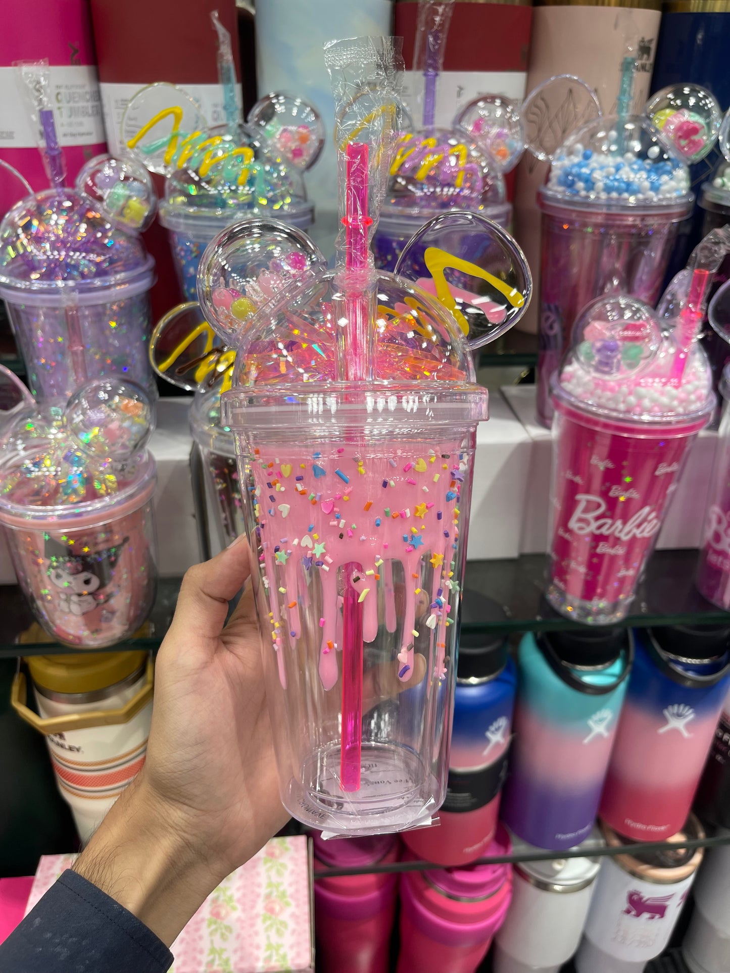 Stylish Acrylic Sipper With Straw 500Ml